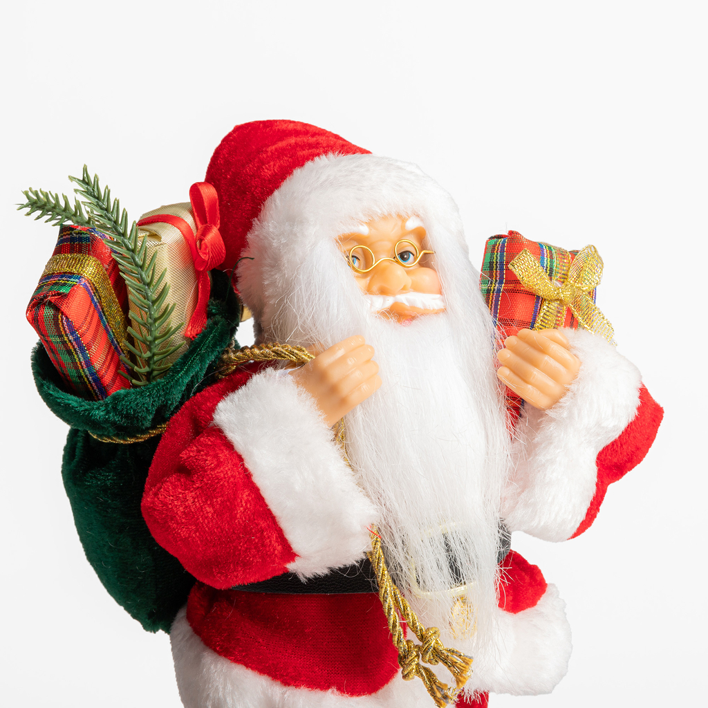 Vánoční červená figurka SANTA CLAUS 25 cm