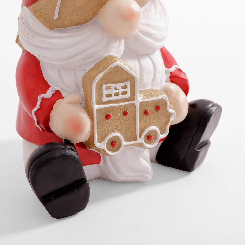 Dekorativní figurka sedící SANTA 25 cm