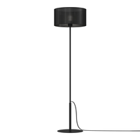 Černá stojací lampa LOFT