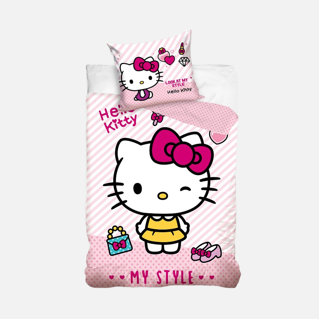 Bavlněné dětské povlečení HELLO KITTY 140x200 cm