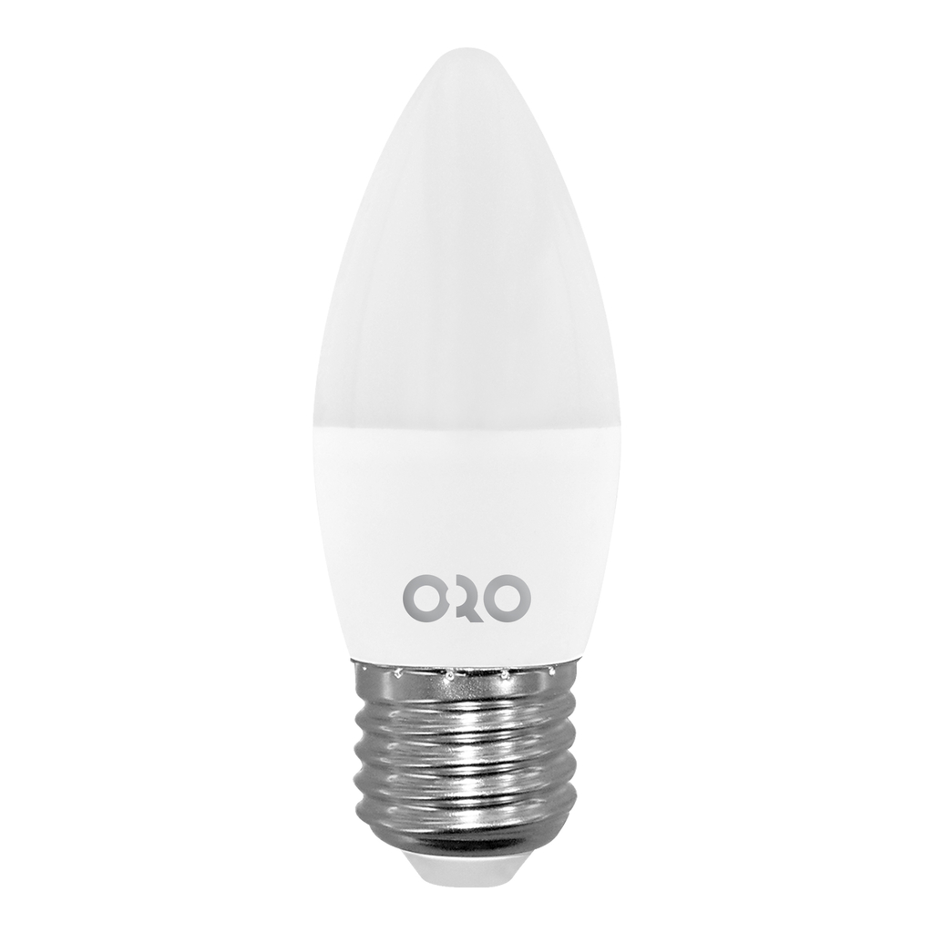 LED žárovka studená ORO-E27-C37-TOTO-8 W-CW