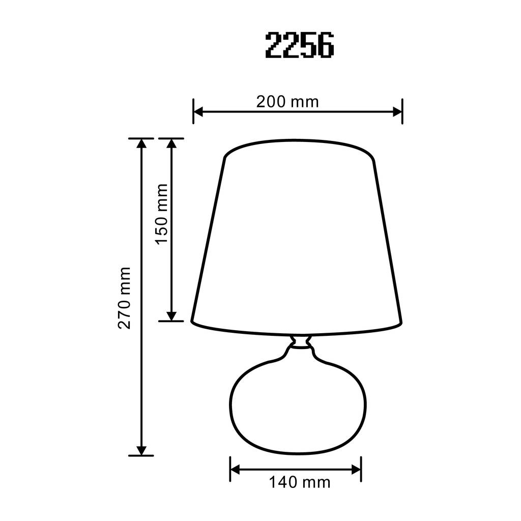 Černo-zlatá stolní lampa se stínidlem 27 cm