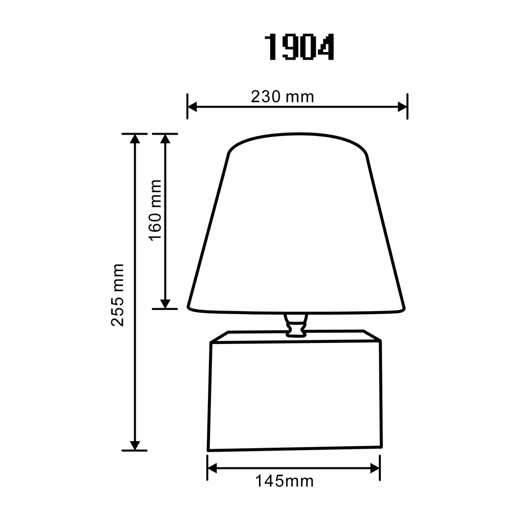 Bambusová stolní lampa s bílým stínidlem 25,5 cm