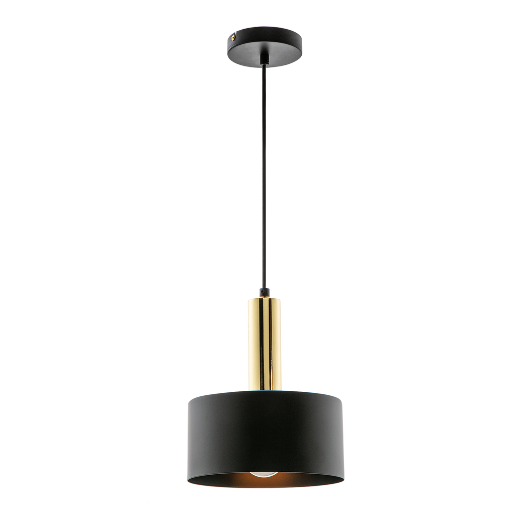 Závěsná lampa LEO černo-zlatá 20 cm