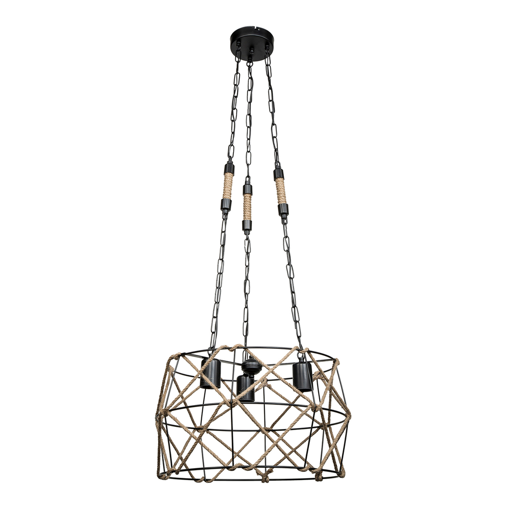 Závěsná boho lampa SIDELYA 45 cm