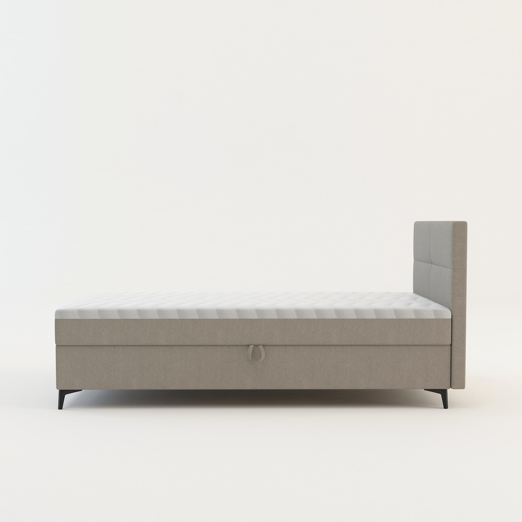 Béžová postel boxspring MARY 90x200 cm