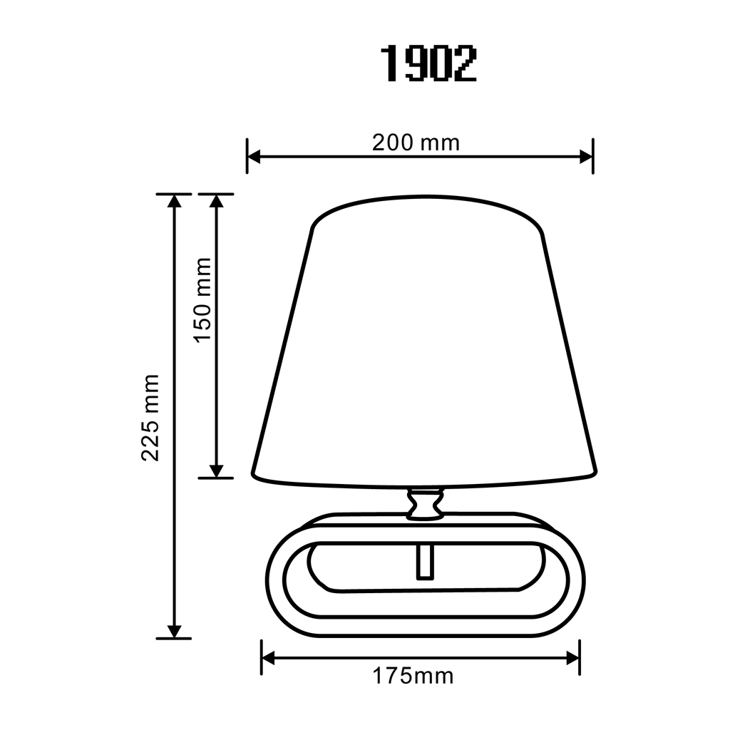 Bambusová stolní lampa s bílým stínidlem 22,5 cm