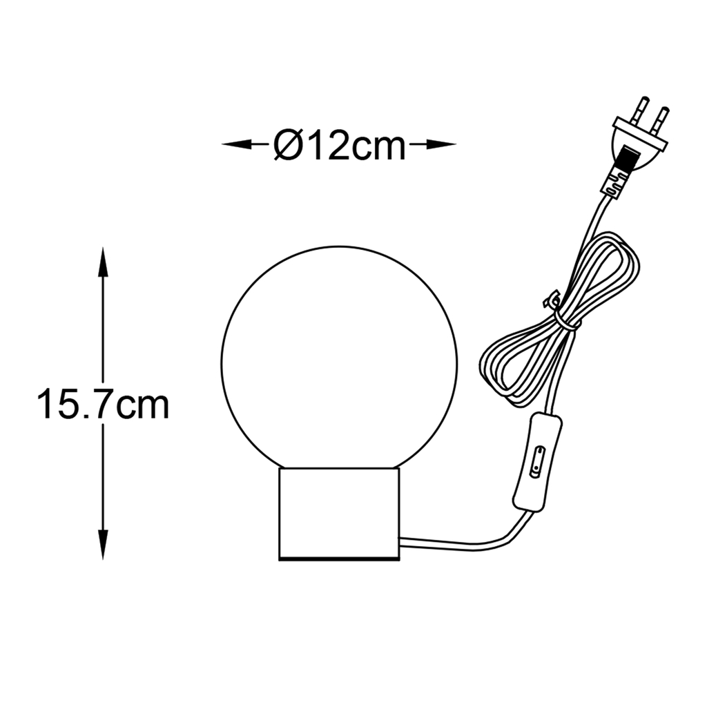 Stolní lampa koule ARCTURUS zlatá