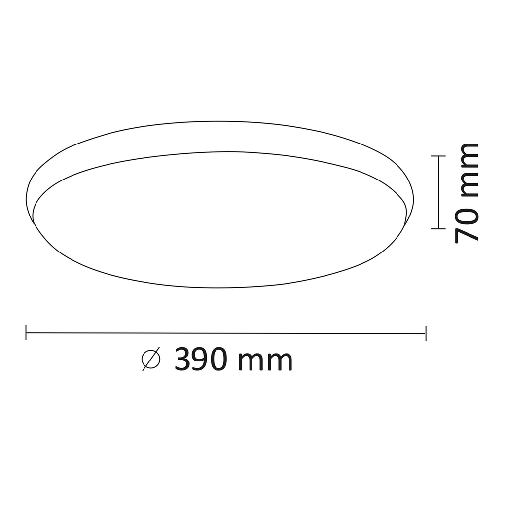 Chromované LED stropní svítidlo KERN 24W