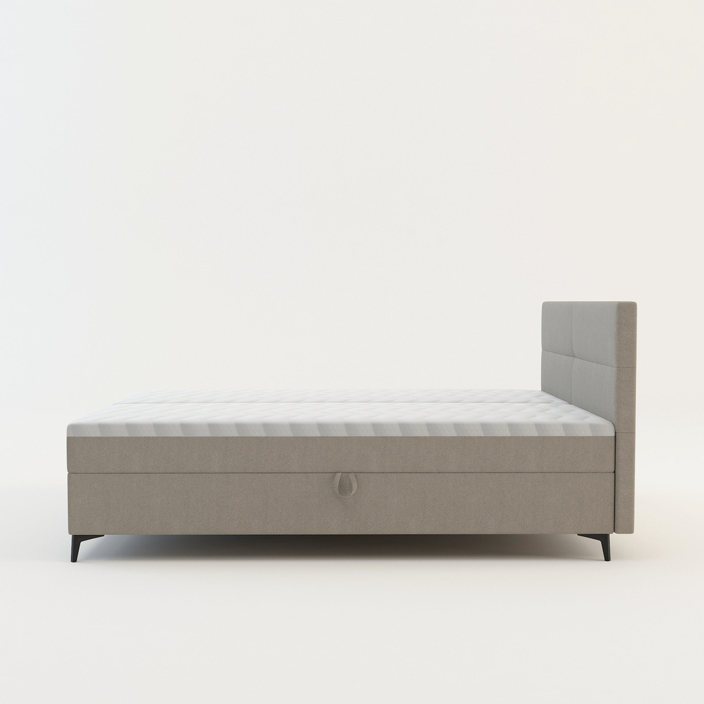 Béžová postel boxspring MARY 140x200 cm