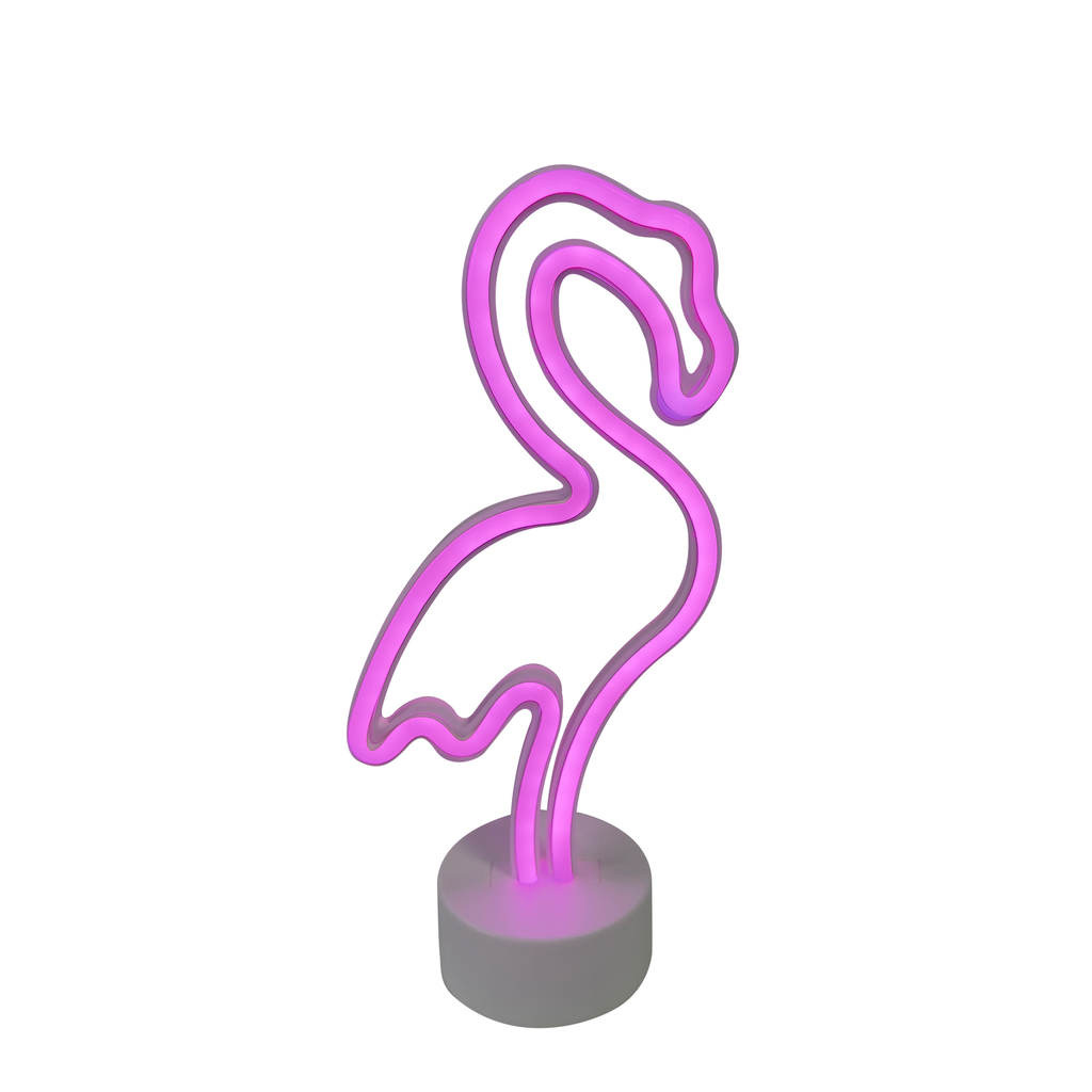 Dekorativní lampička LED NEON FLAMINGO