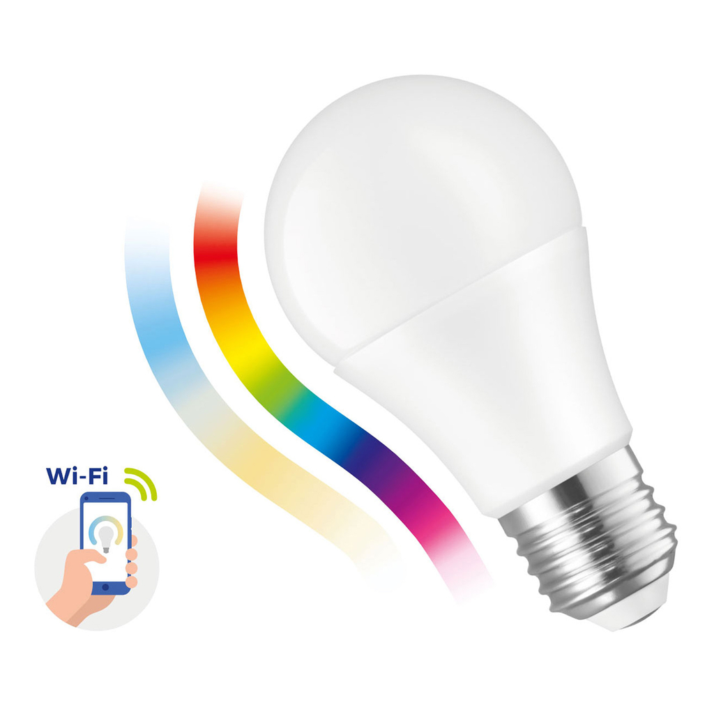 Žárovka LED E27 9W WI-FI RGBW GLS SPECTRUM SMART