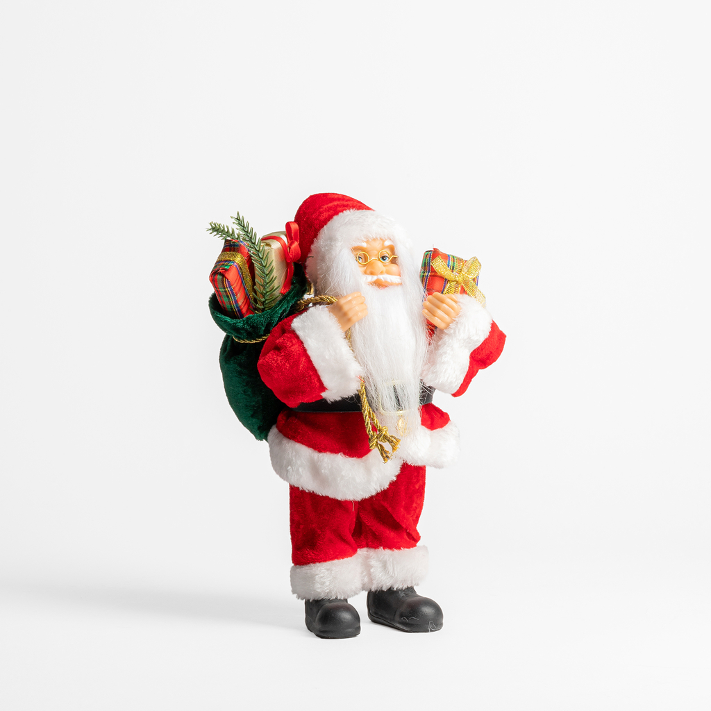 Vánoční červená figurka SANTA CLAUS 25 cm