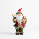 Vánoční červeno-zelená figurka SANTA CLAUS 25 cm