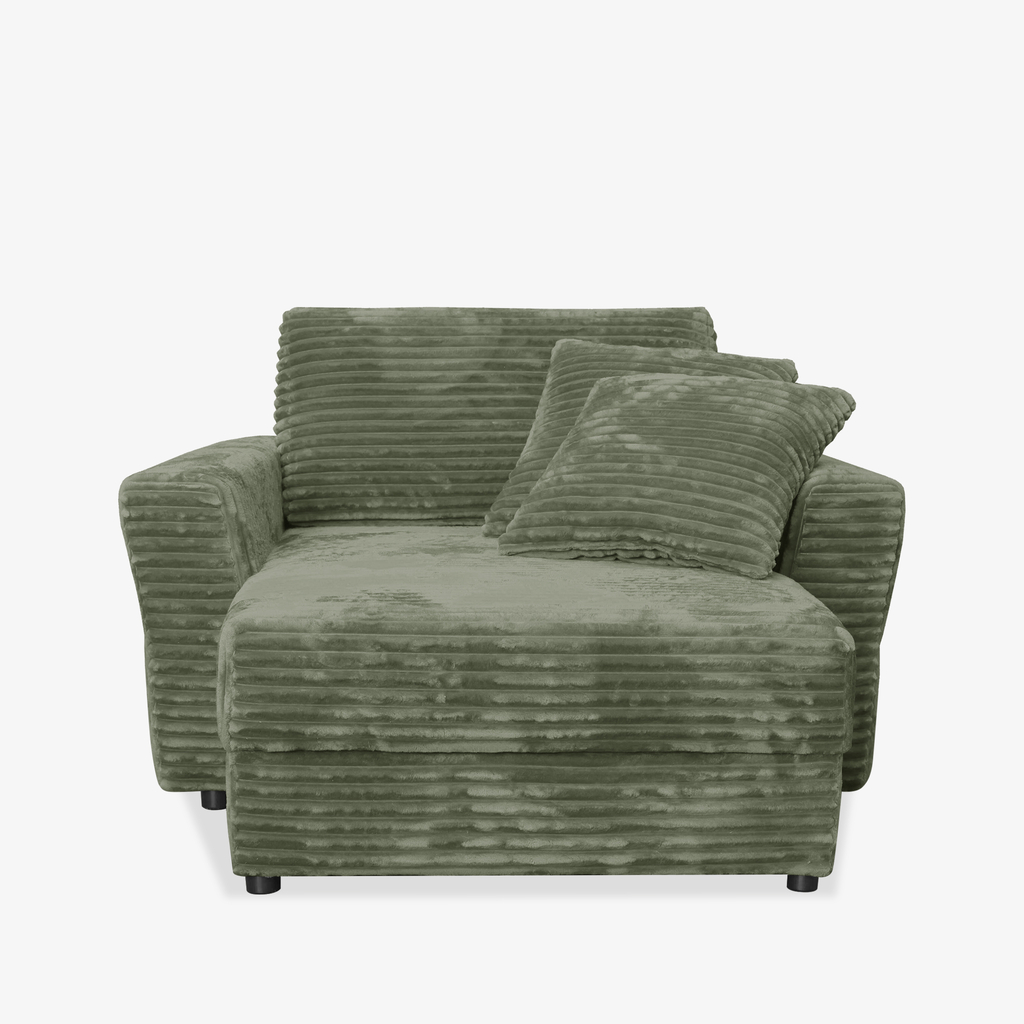 Křeslo loveseat zelené NOEMI