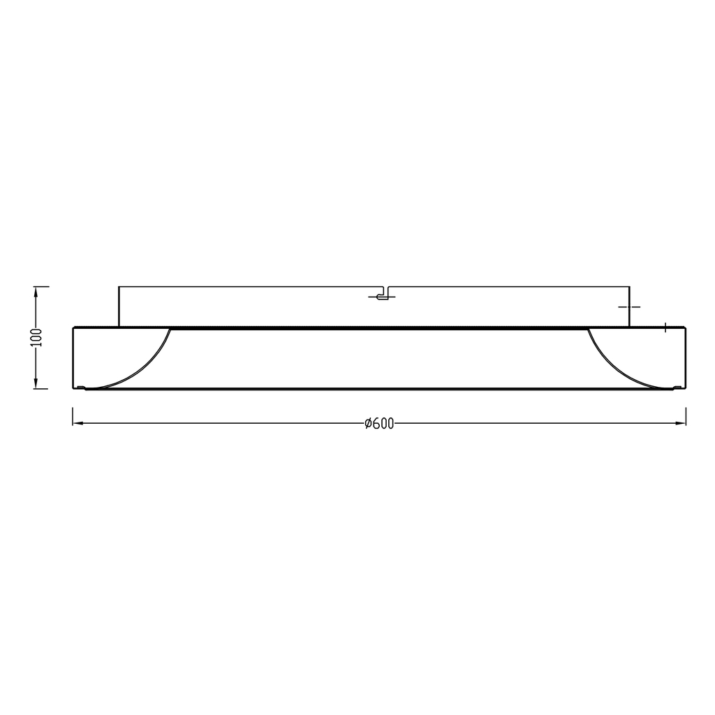 LED Stropní svítidlo bílé CAMERON 60 cm