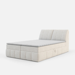 Krémová postel boxspring LORENZO HR 140x200 cm