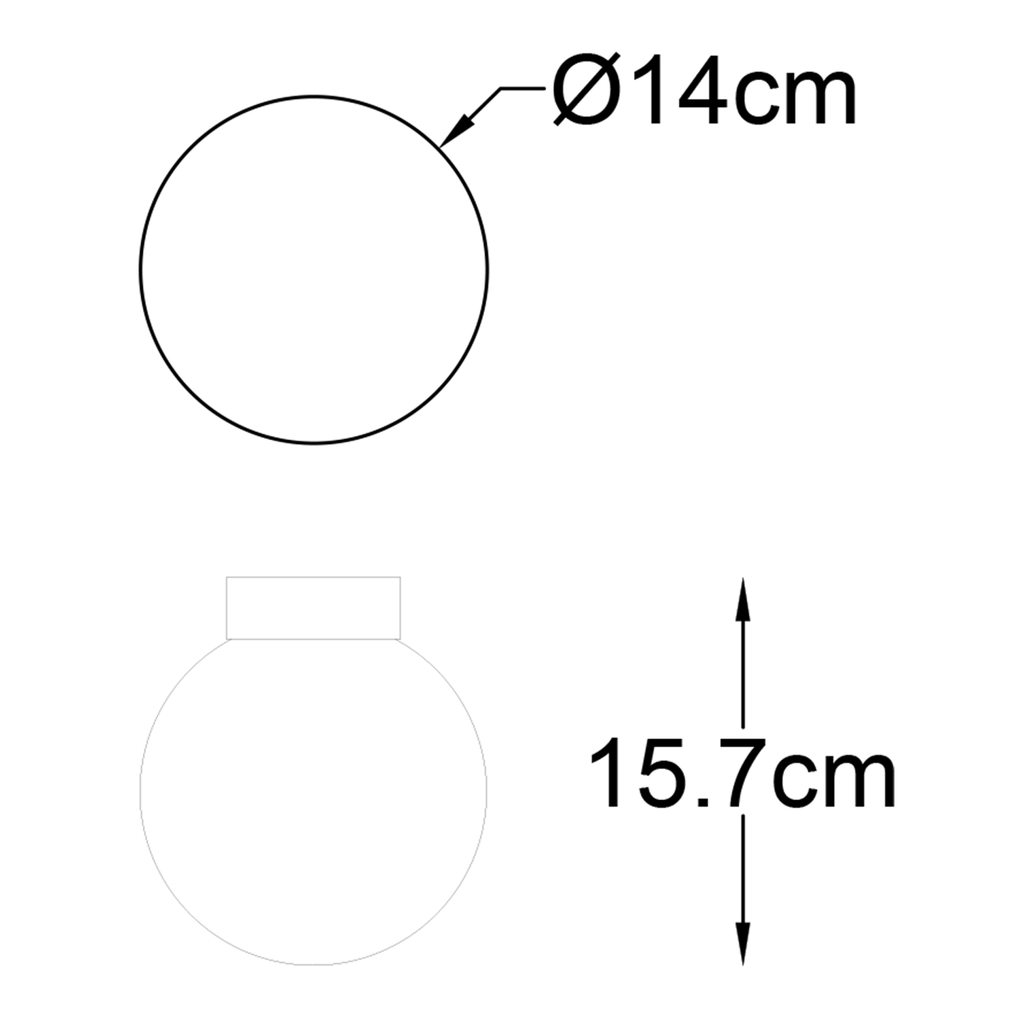 Stropní svítidlo s kulatým stínidlem ARCTURUS, černá