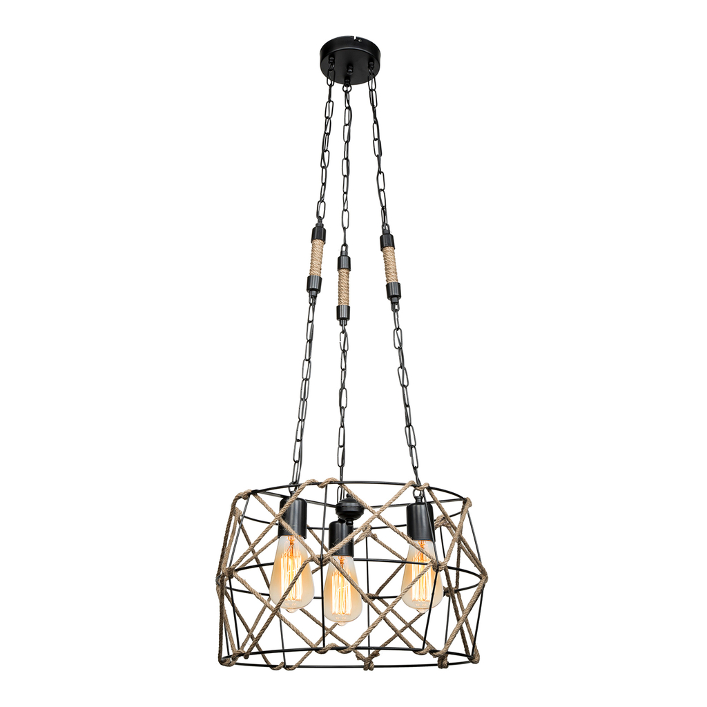 Závěsná boho lampa SIDELYA 45 cm