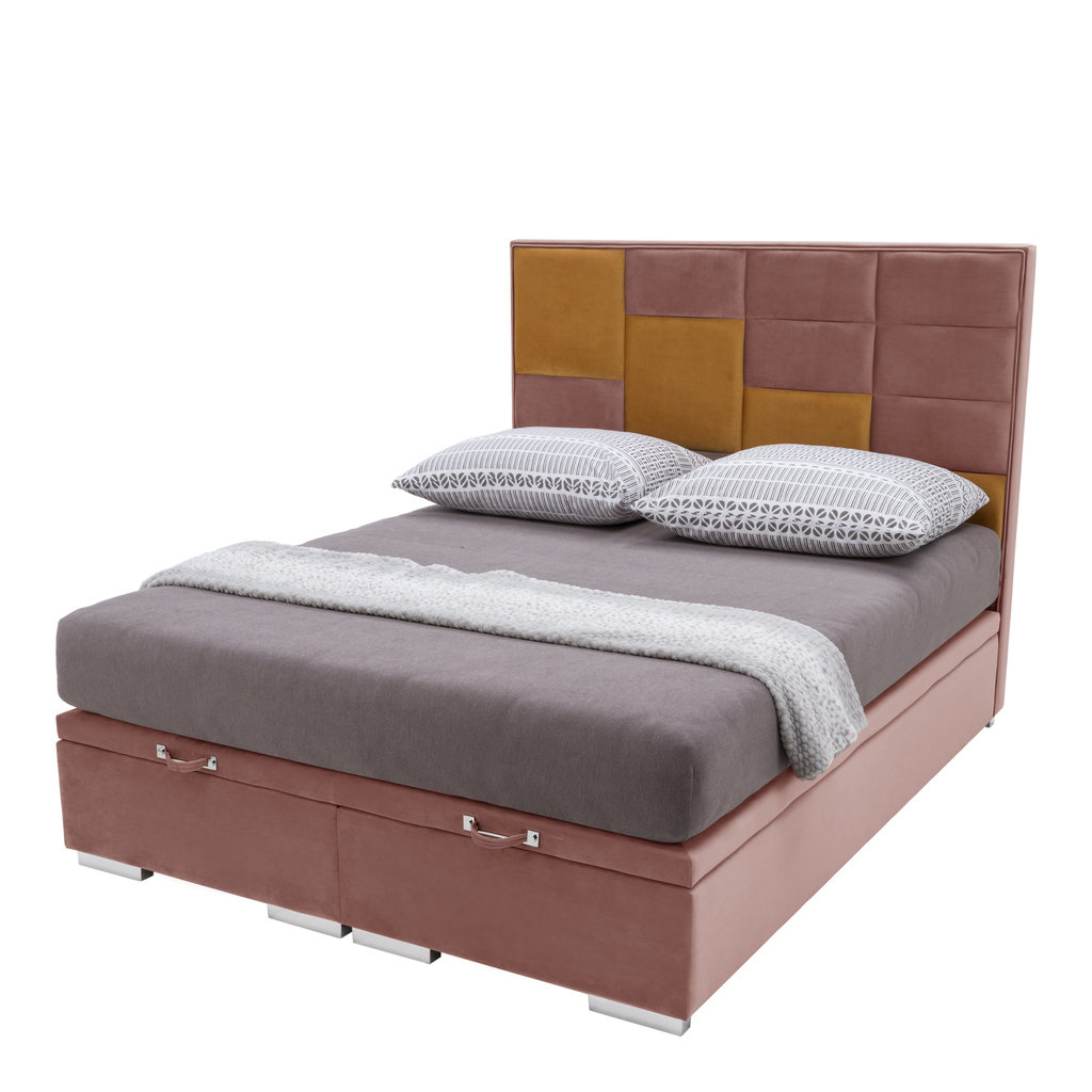 Rám postele boxspring FIBI KP 25 140x200 růžová