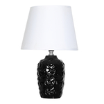 Černo-bílá stolní lampa 31,5 cm