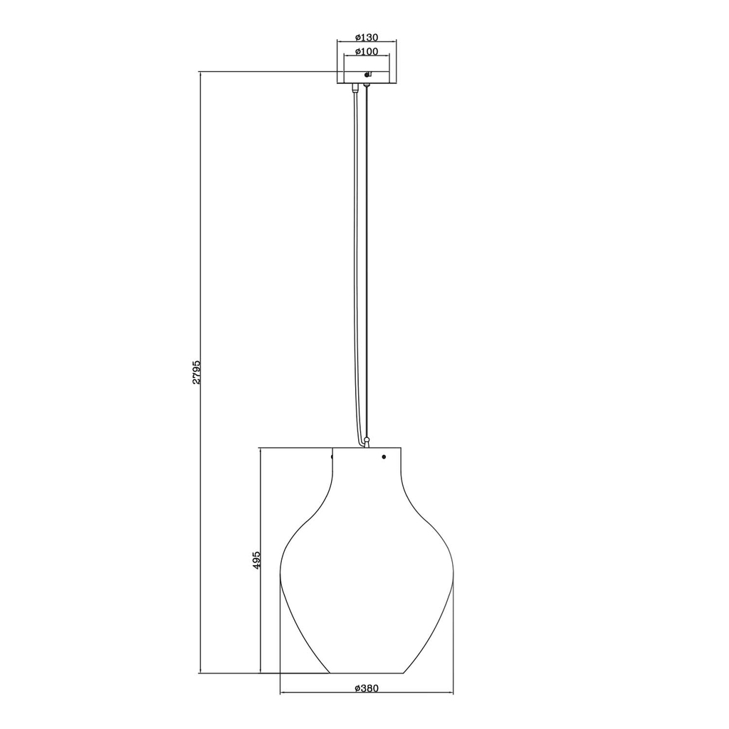 Závěsné svítidlo BRESSO P19066A-D38