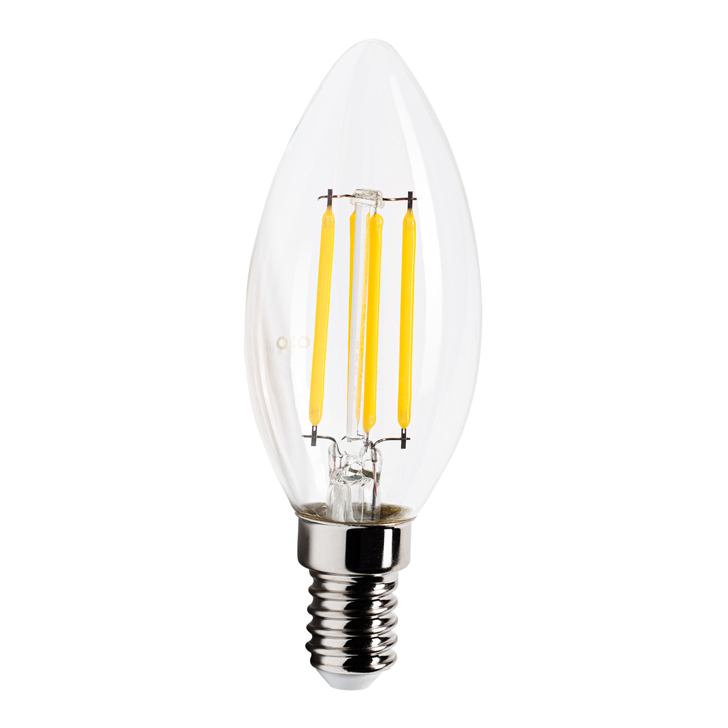 LED žárovka E14 4 W neutrální ORO-E14-C35-FL-CLARO-4 W