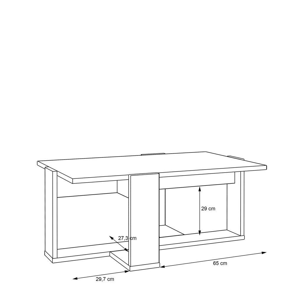 Konferenční stolek s bílou deskou COFFEE TABLES