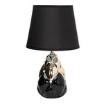 Stolní lampa glamour zlato-černá 29,5 cm