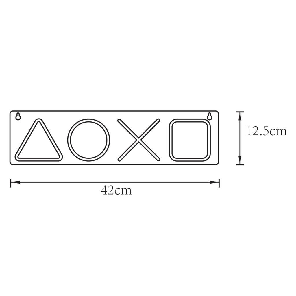 Světelná dekorace LED NEON GAMEPAD BUTTONS