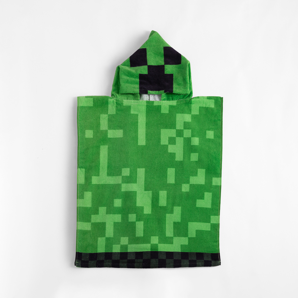 Zelené dětské pončo MINECRAFT 50x115 cm