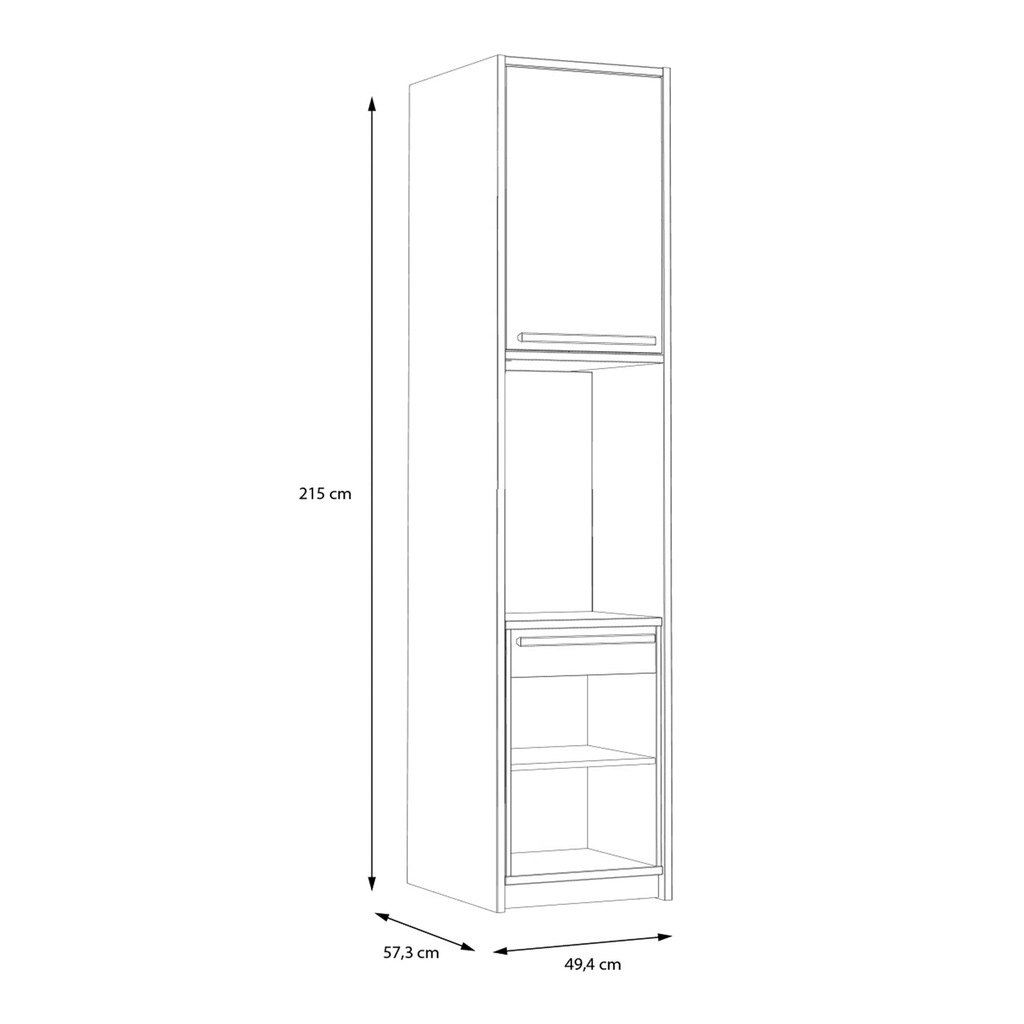 Regál s rozkládacím psacím stolem S-ROOM