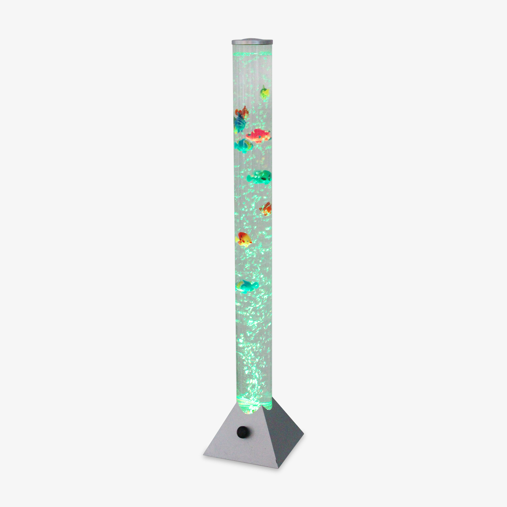 Dekorativní stříbrná stojací LED RGB lampa USB AQUA 90 cm