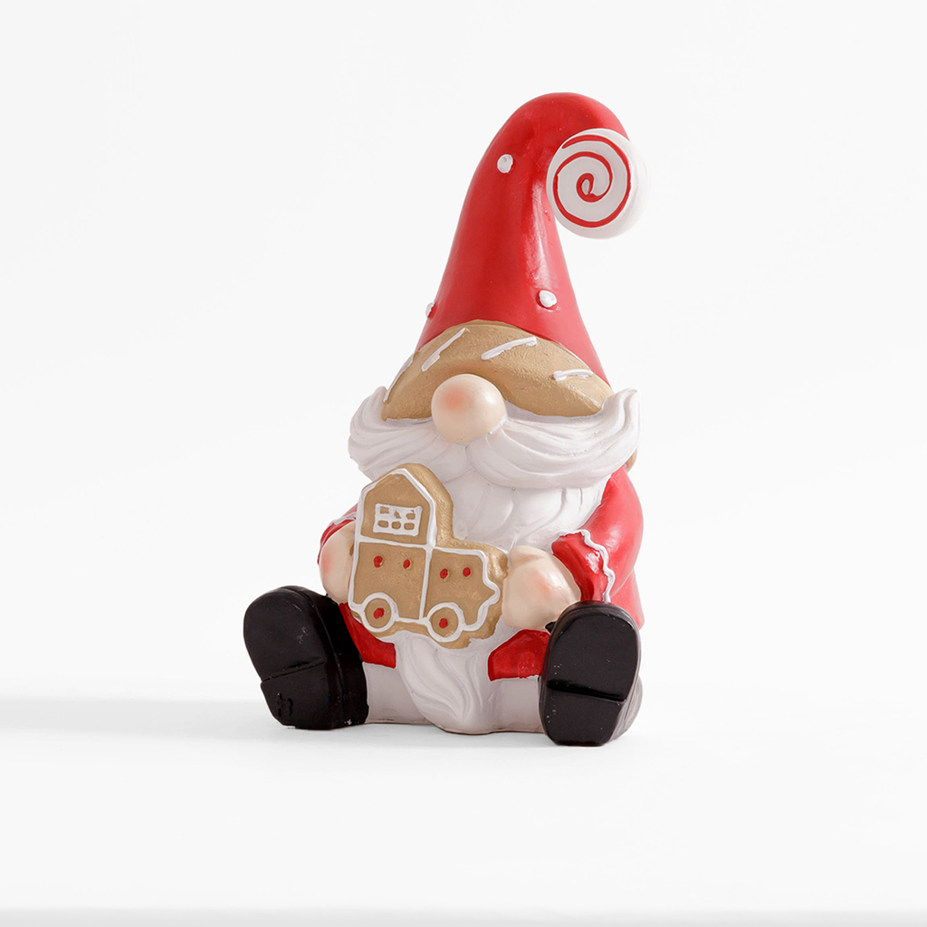 Dekorativní figurka sedící SANTA 25 cm