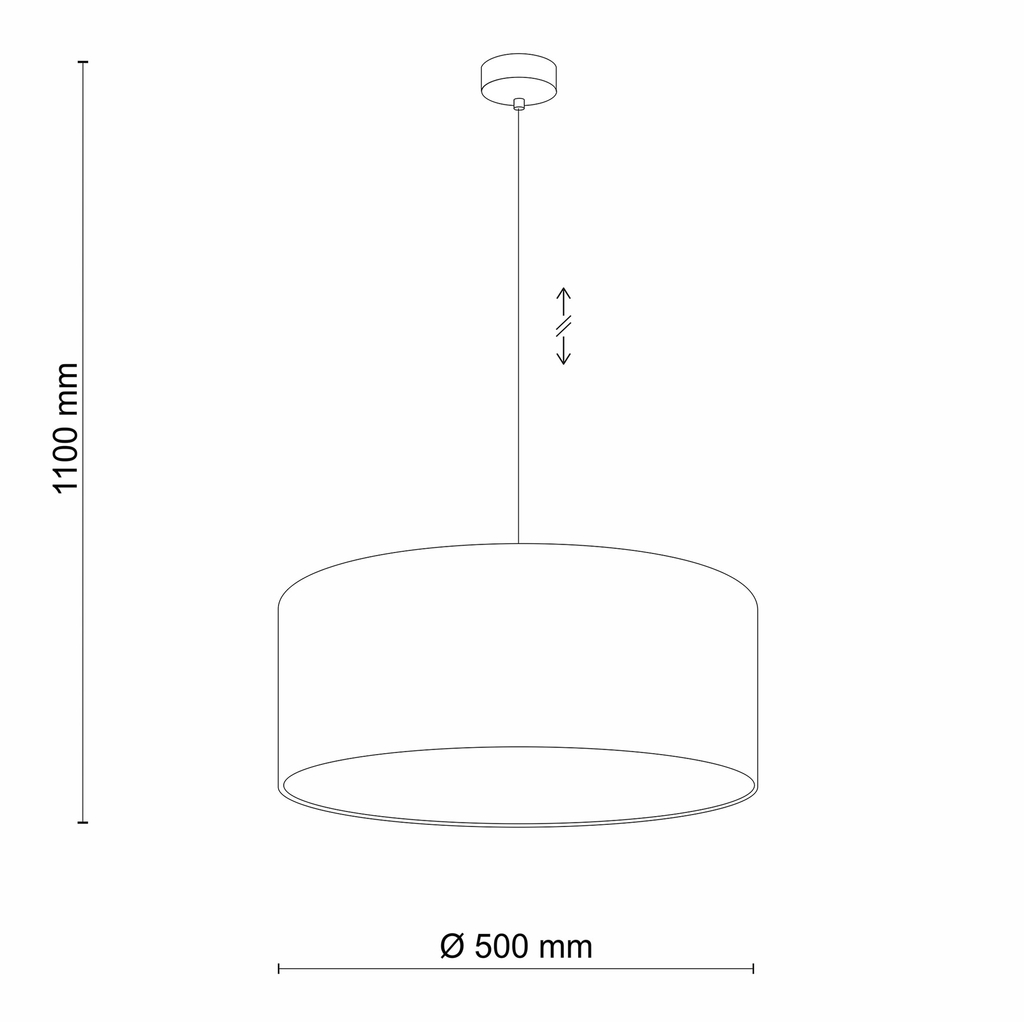 Šedozelené závěsné svítidlo EARTH 50 cm