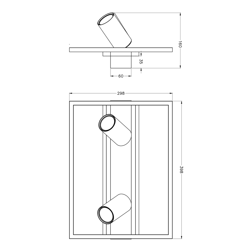 Dřevěné geometrické LED stropní svítidlo KORDA