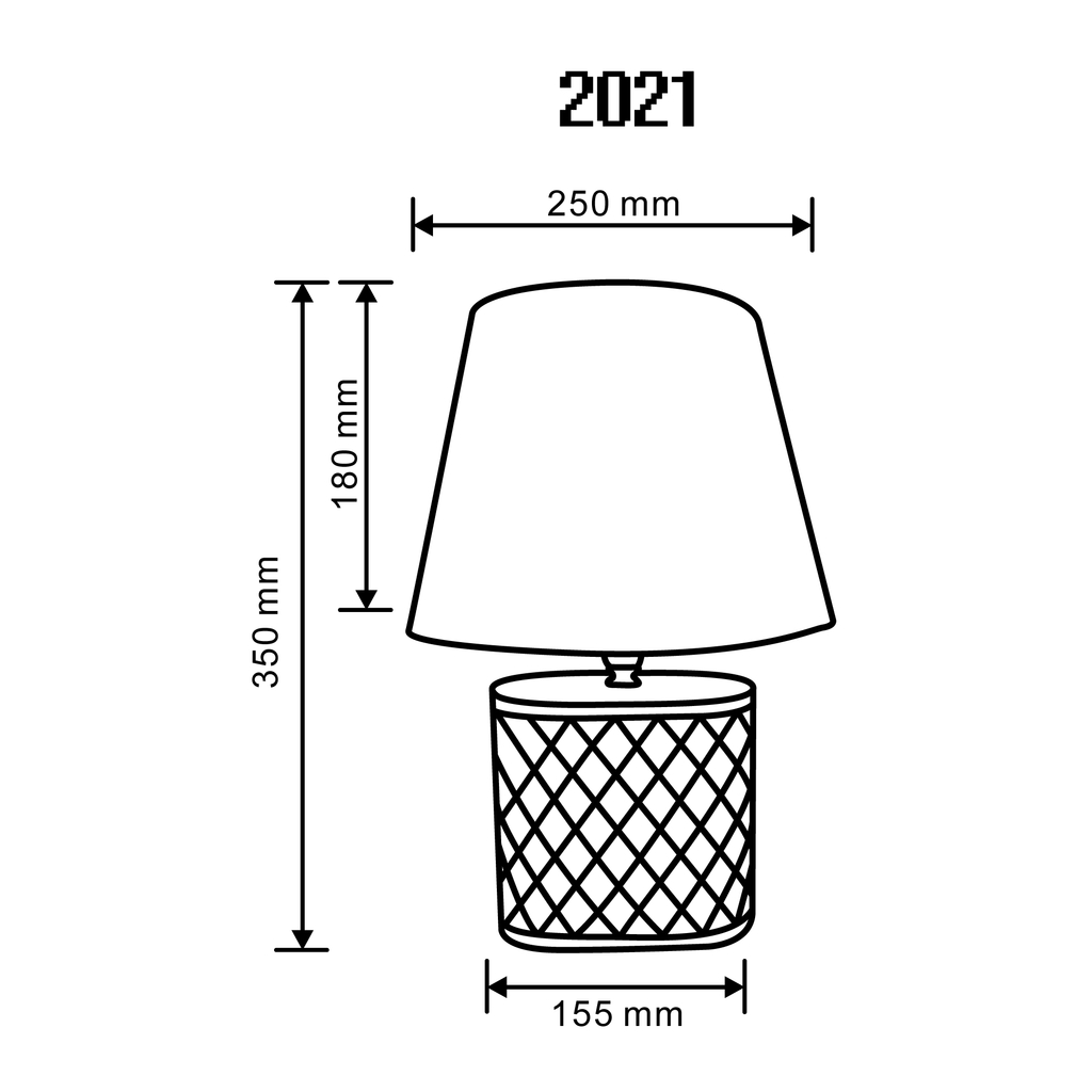 Bílo-šedá stolní lampa 35 cm