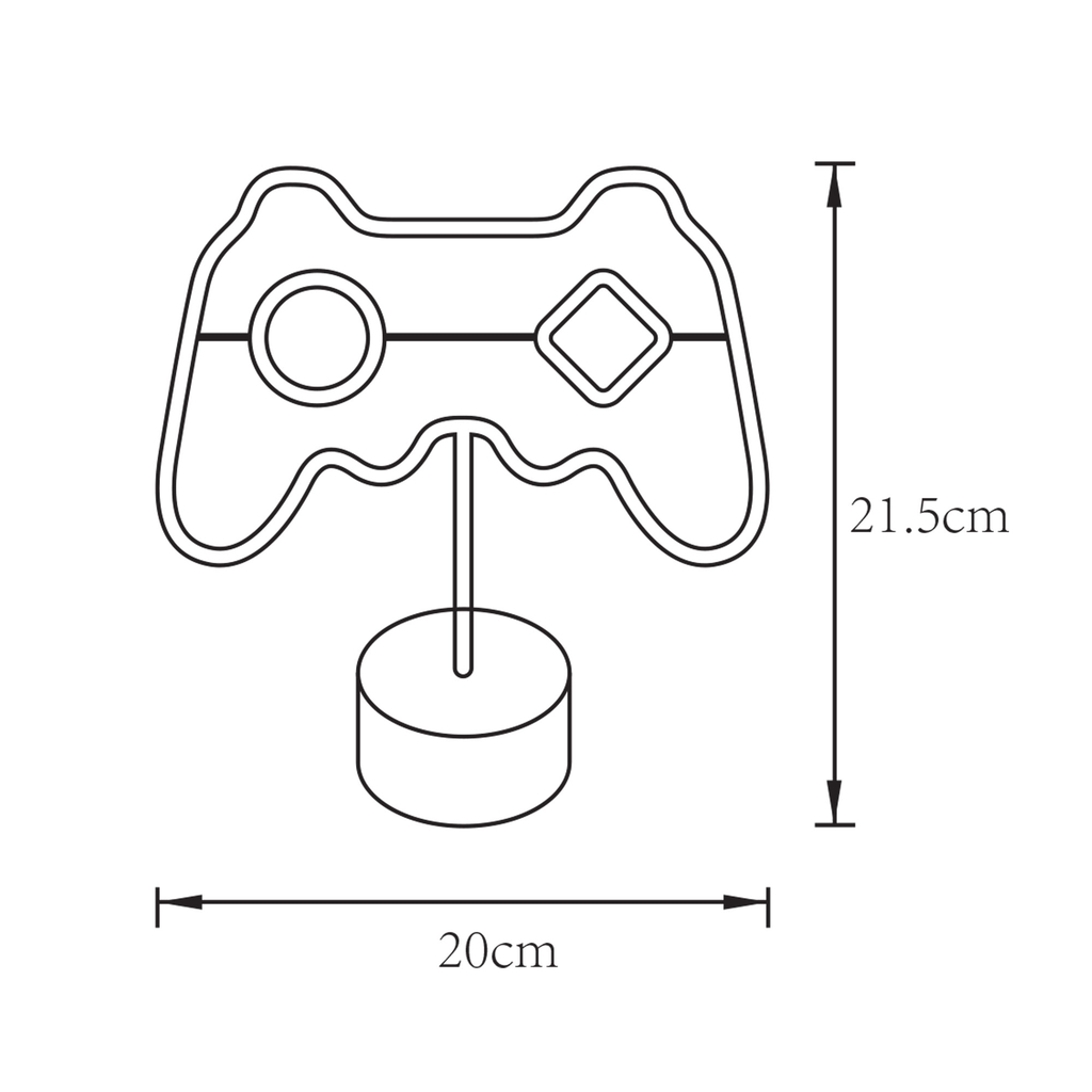 Dekorace LED NEON GAMEPAD