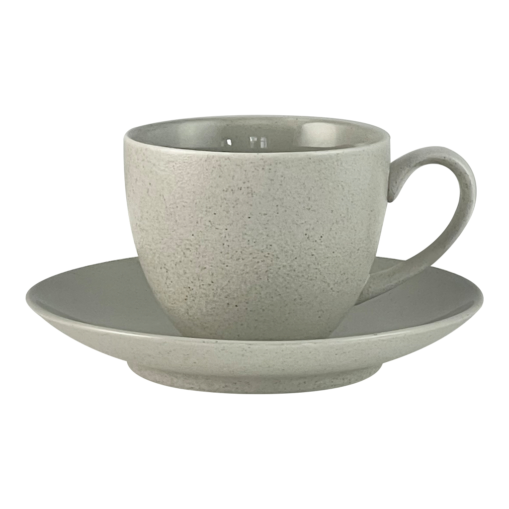 Šálek s podšálkem GRANITE SILVER GREY porcelán Bogucice 300 ml