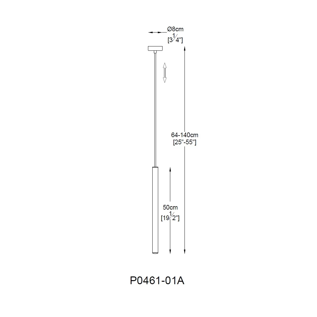 Závěsné svítidlo LOYA P0461-01A-P7P7