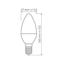 LED žárovka E14 8 W studená ORO-E14-C37-TOTO-8 W-CW