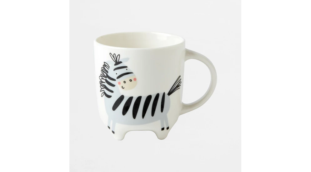 Kubek ZEBRA 330 ml wykonany z porcelany New Bone China.