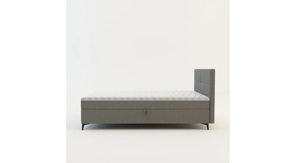 Světle šedá postel boxspring MARY 120x200 cm