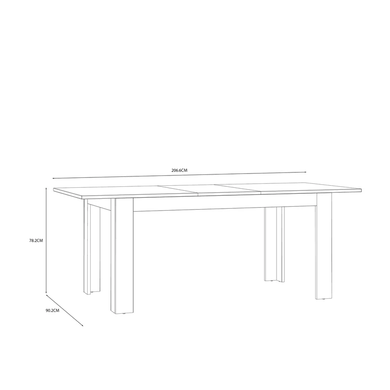 Rozkládací stůl tmavě modrý 160 cm