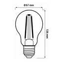 LED žárovka E27 16 W ORO-E27-A67-FL-CLARO-16 W-DW neutrální barva