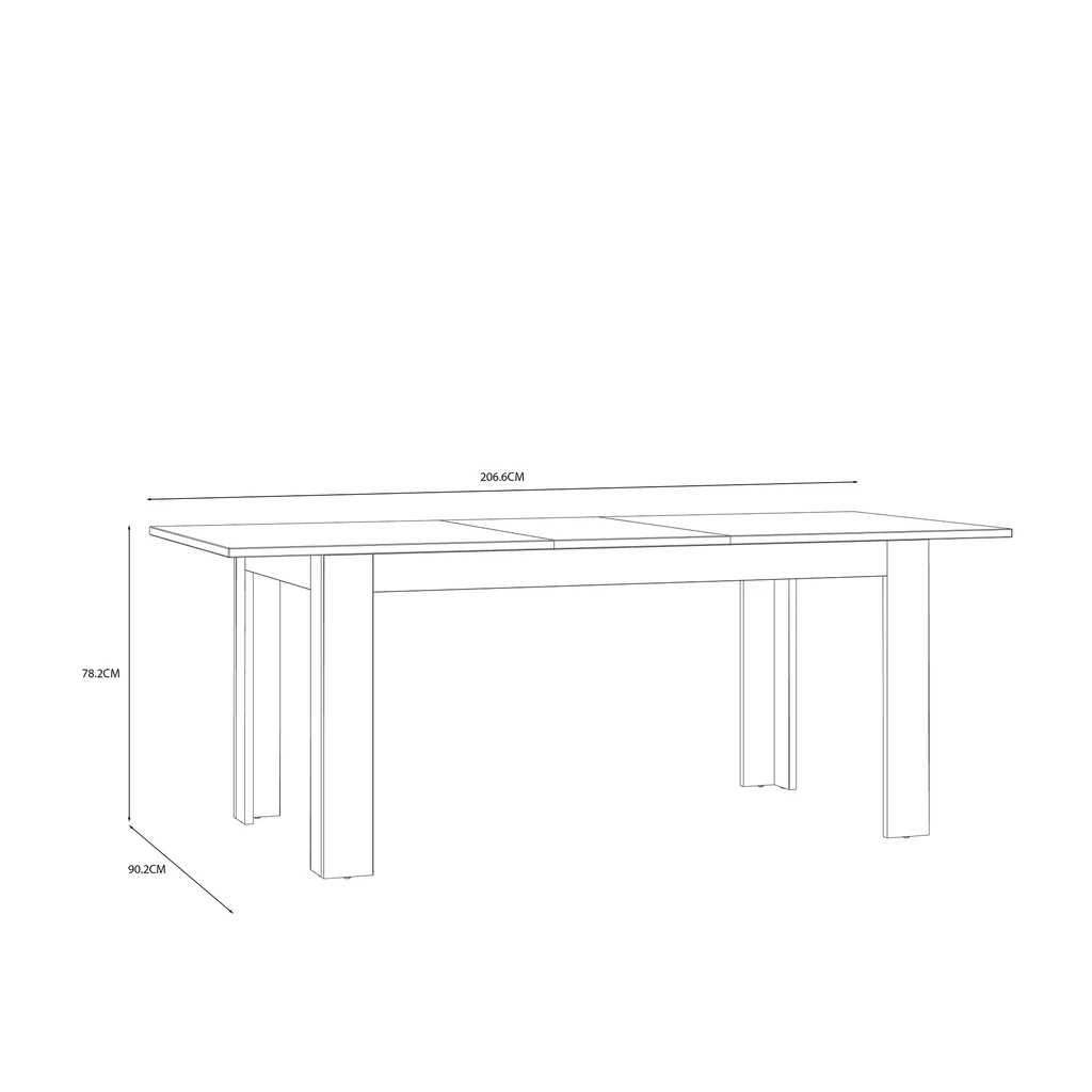 Rozkládací stůl tmavě modrý 160 cm