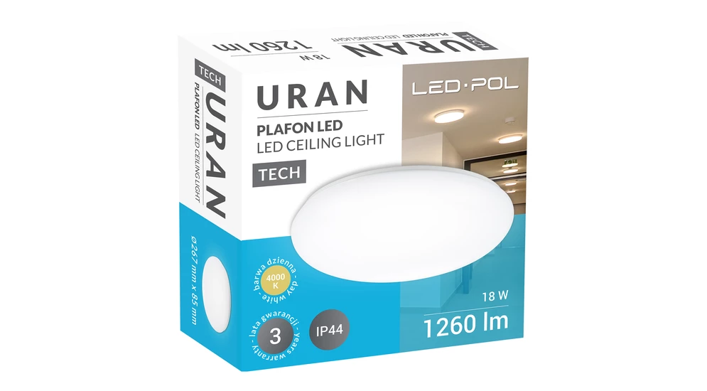 Stropní svítidlo ORO-URAN LED 18W-DW