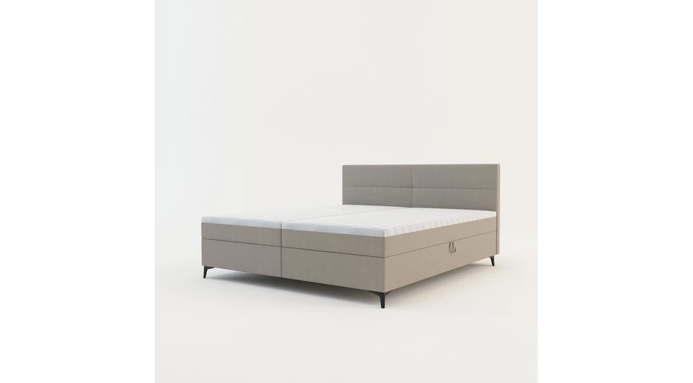 Béžová postel boxspring MARY 180x200 cm