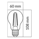 LED žárovka E27 10,5 W ORO-E27-A60-FL-CLARO-10,5 W-DW neutrální barva