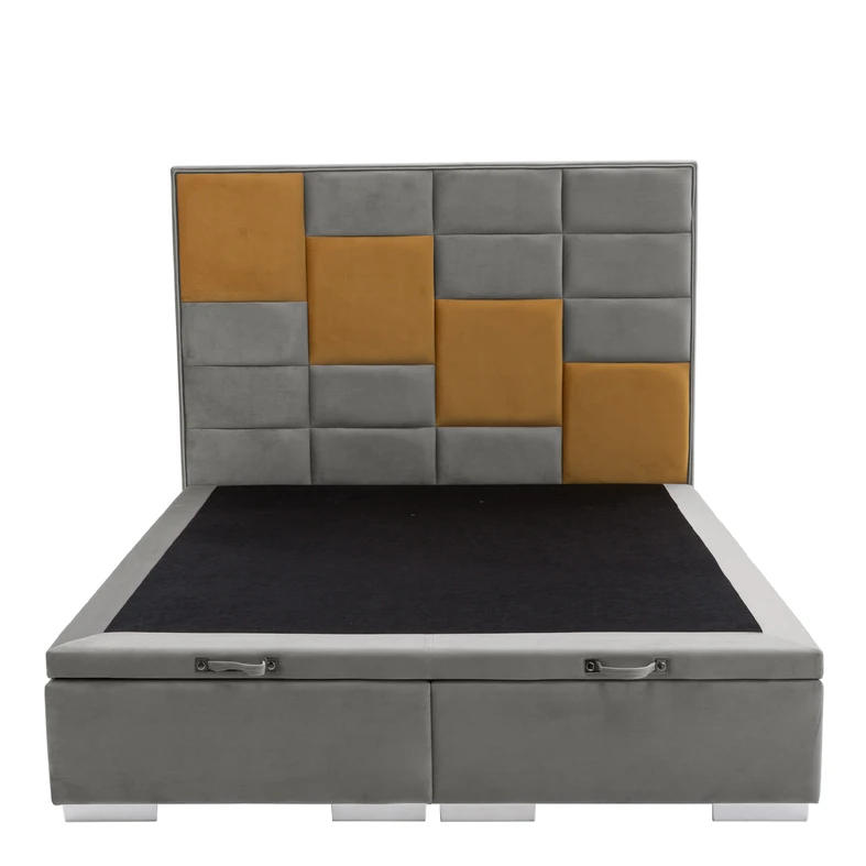 Rám postele boxspring FIBI KP 25 180x200, platinový